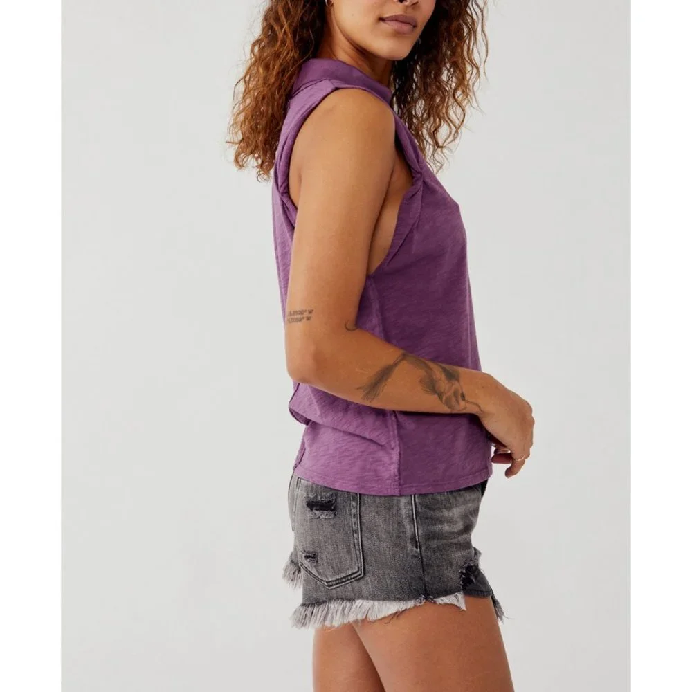 🎉LAST CHANCE🎉 NWT Free People Xena Tank / Boysenberry - Picture 2 of 6